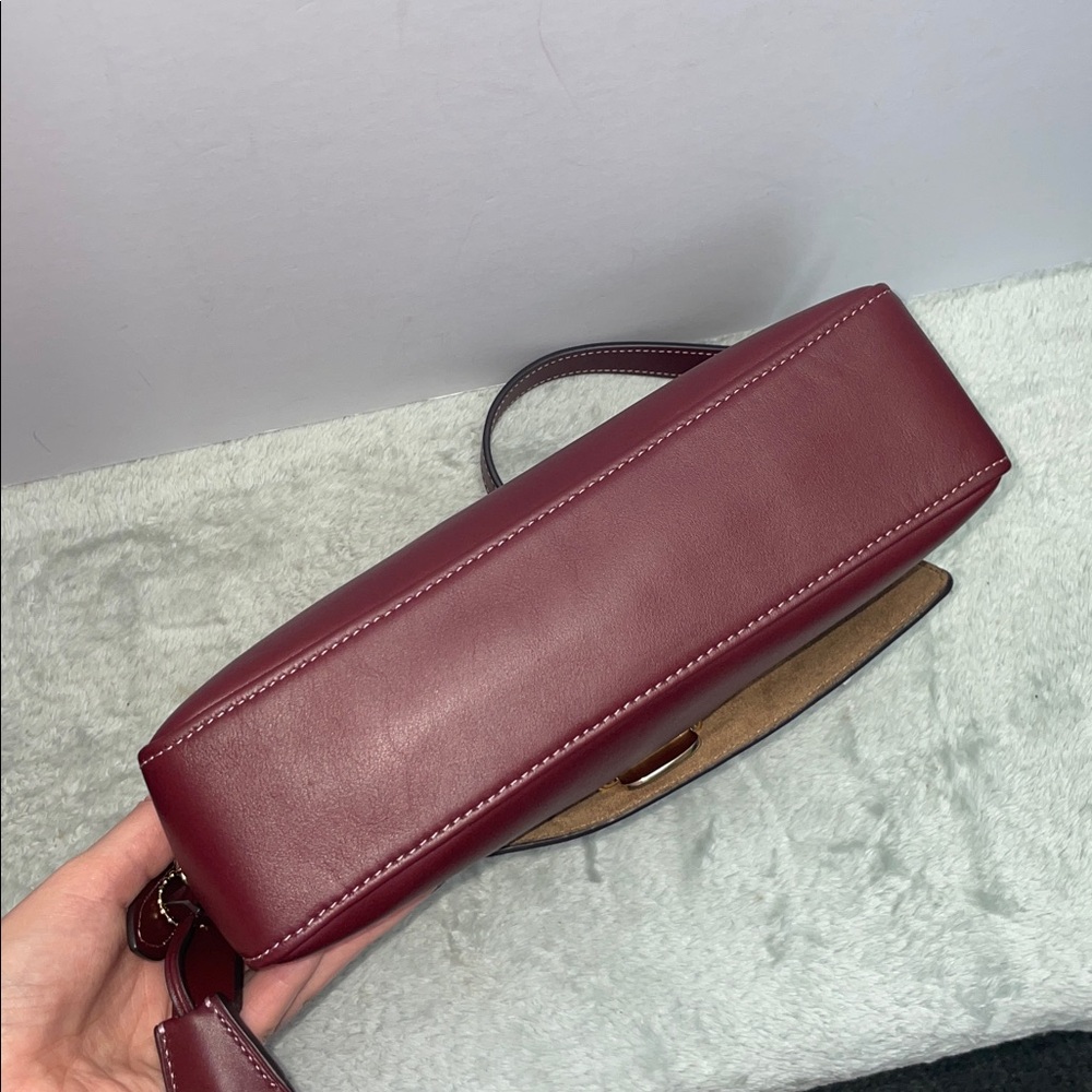 NWT Coach ‘Etta’ Small Leather Shoulder Bag - Picture 7 of 17